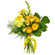 Желтый букет из роз и хризантем. Индия
